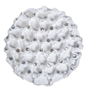 HKM Valge juuksevõrk -GLITTER STONES-