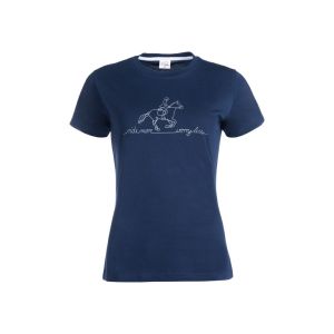 HKM Tumesinine naiste T-särk -RIDE MORE-