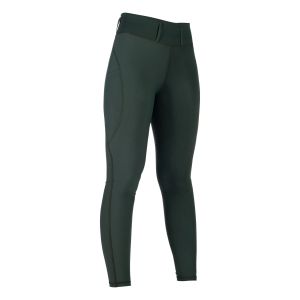 HKM Oliivirohelised täisgrippide ja reietaskuga laste ratsaretuusid -JIL HIGH WAIST-
