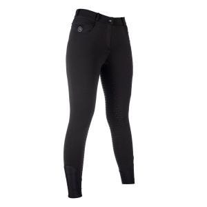 HKM Mustad soojendusega ja täisgrippidega naiste ratsapüksid -COMFORT STYLE-
