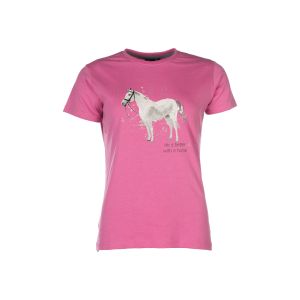 HKM Roosa puuvillane laste T-särk -SPARKLE-