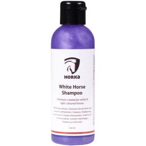 HORKA Heledat värvi hobuste šampoon WHITE 100 ml.