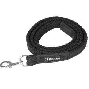 HORKA Must puuvillane punutud jalutusnöör CATCH (2 m.)
