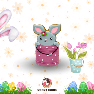 CANDY HORSE Glasuuritud küpsis hobustele EASTER RABBIT (1 tk.)