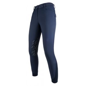 HKM Tumesinised soojad põlverippidega softshell ratsapüksid -ELEGANCE-