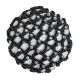 HKM Must juuksevõrk -GLITTER STONES-