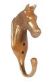 HKM Kuldse värvusega alumiiniumist hobusega konks (15,5 cm)
