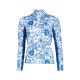 HKM Sinine pikkade varrukatega naiste ratsapluus -BLUE FLOWER-
