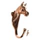 HKM Messingist valjaste nagi -HORSE HEAD-