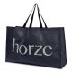 HORZE Tumesinine suur sangadega kott SHOPPING 45x72x25cm