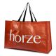 HORZE Oranž suur sangadega kott SHOPPING 45x72x25cm