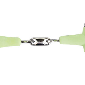 HKM Eggbutt snaffle with lozenge 16mm apple flavour