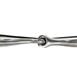HKM Eggbutt snaffle anatomic 18mm, stainless steel