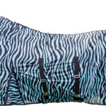 HKM Fly rug with neck -Zebra Aqua-