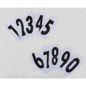 HKM Alphabet and numbers for competition show numbers