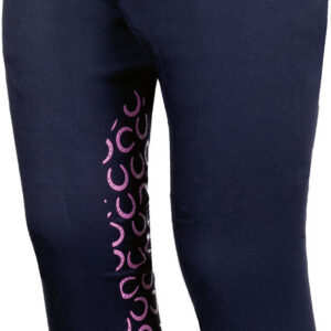 HKM Riding leggings -Pink Pony- silicone knee patch