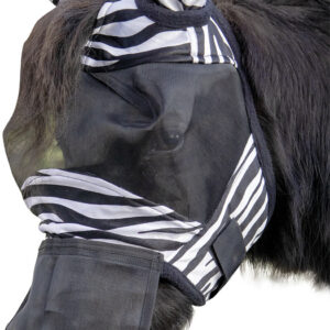 HKM Anti-fly mask -Zebra- Shetty
