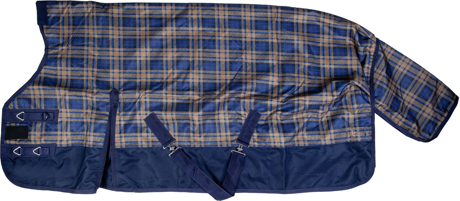 HKM Highneck rug -Columbus check- 1200D, with fleece