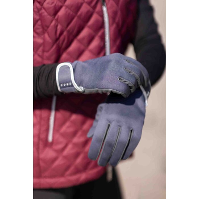 HKM Riding gloves -Basil- softshell - Image 2