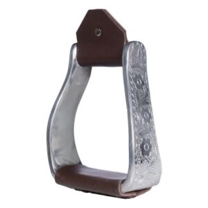 HKM Western stirrup, engraved .