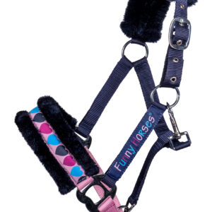 HKM Head collar -Funny Horses Hearts