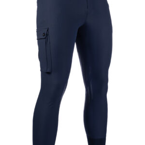 HKM Men's riding breeches -Cargo- sil. knee patch
