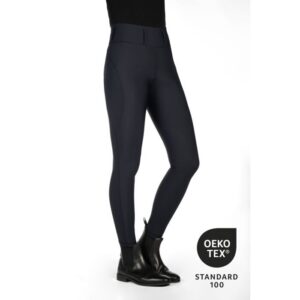 HKM Riding leggings -Jil High Waist- sil. knee patch