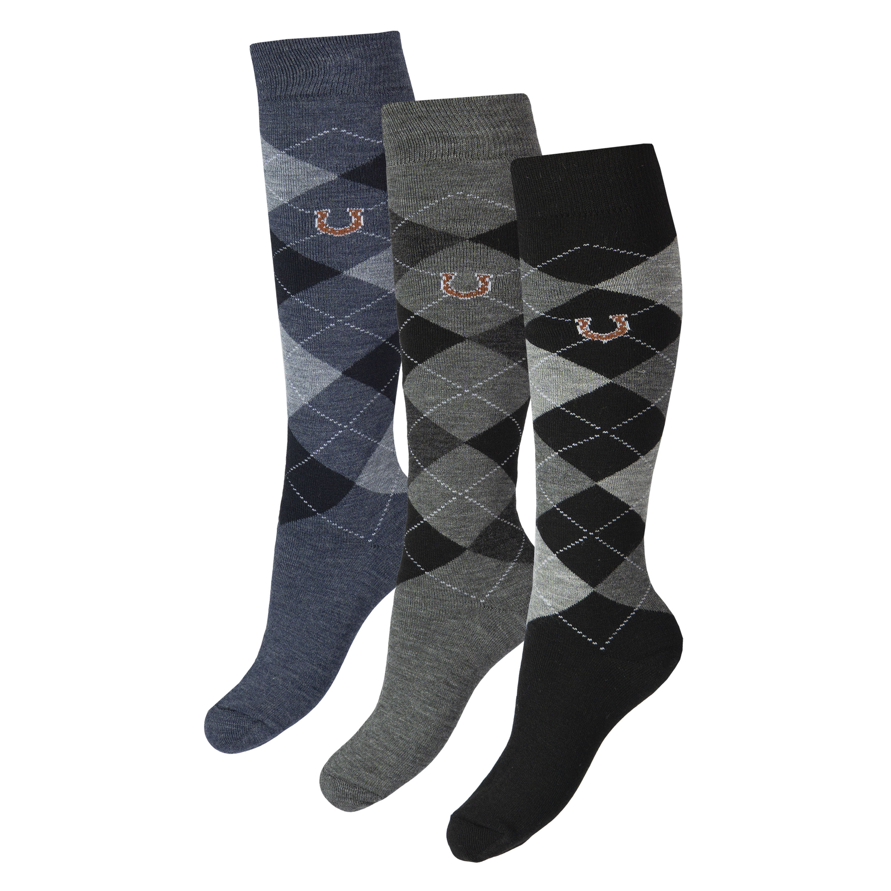 HORKA Thermo riding socks ARGYLE 3-PACK