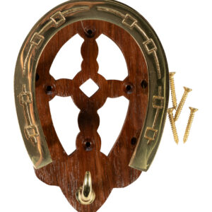 HKM Bridle hook -Horseshoe- made of wood and .