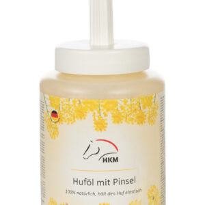 HKM Natural hoof oil in a bottle with brush