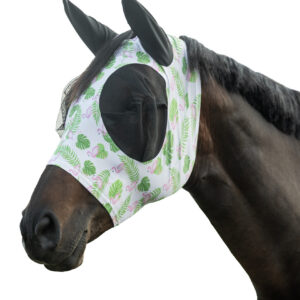 HKM Anti-fly mask -Flamingo Elastic