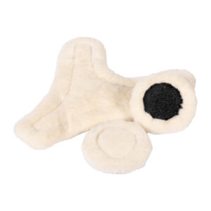 HKM Cambridge breatsplate synthetic lambswool pads