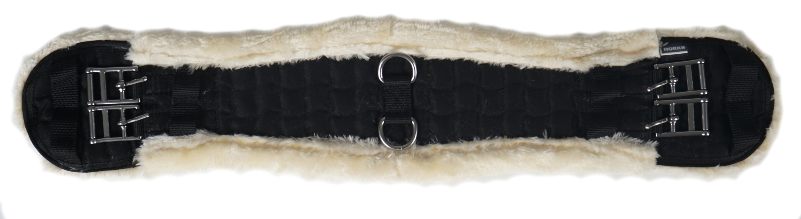 HORKA Girth dressage textile WITH FUR