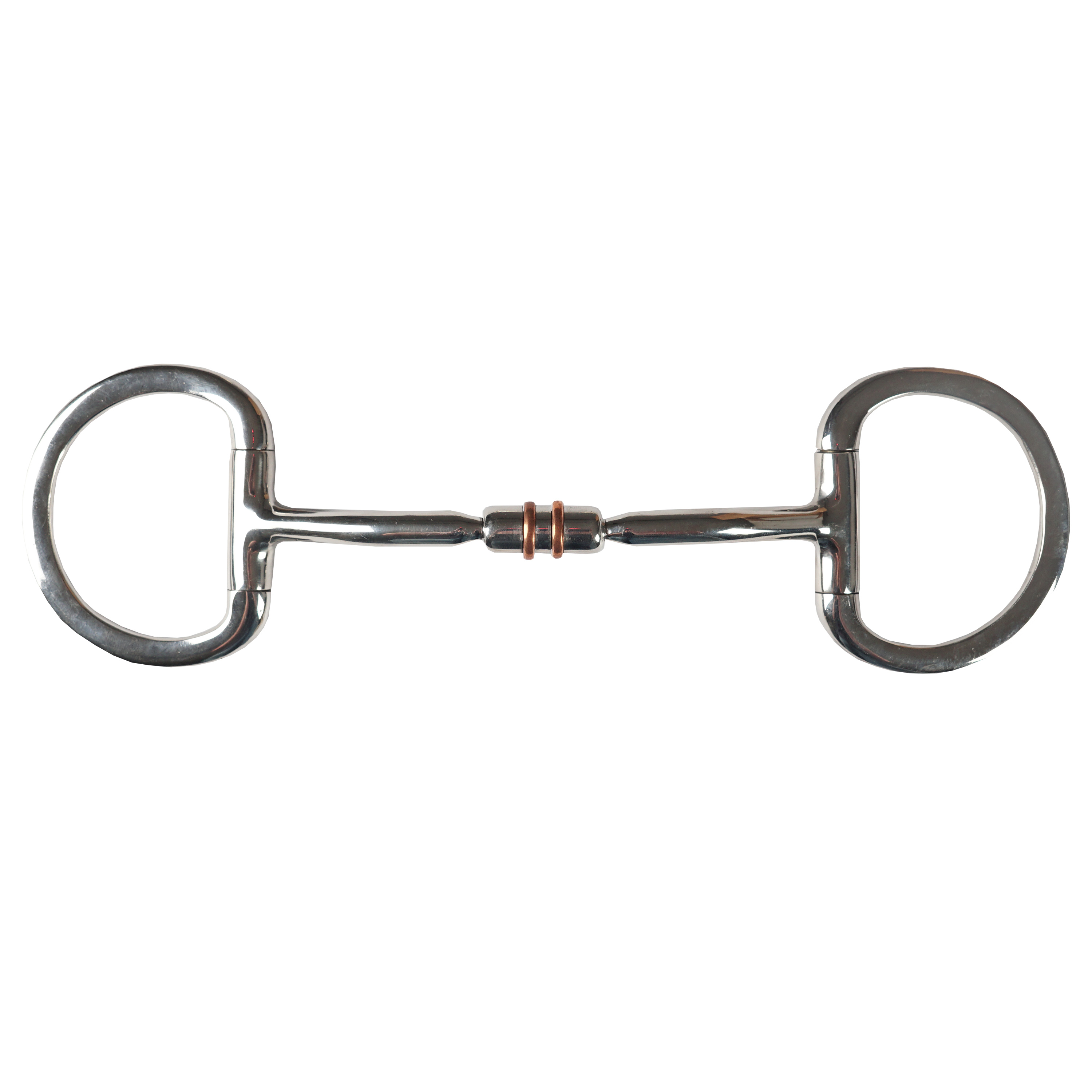 HORKA Eggbutt snaffle double JOINTED COPPER ROLL 14MM