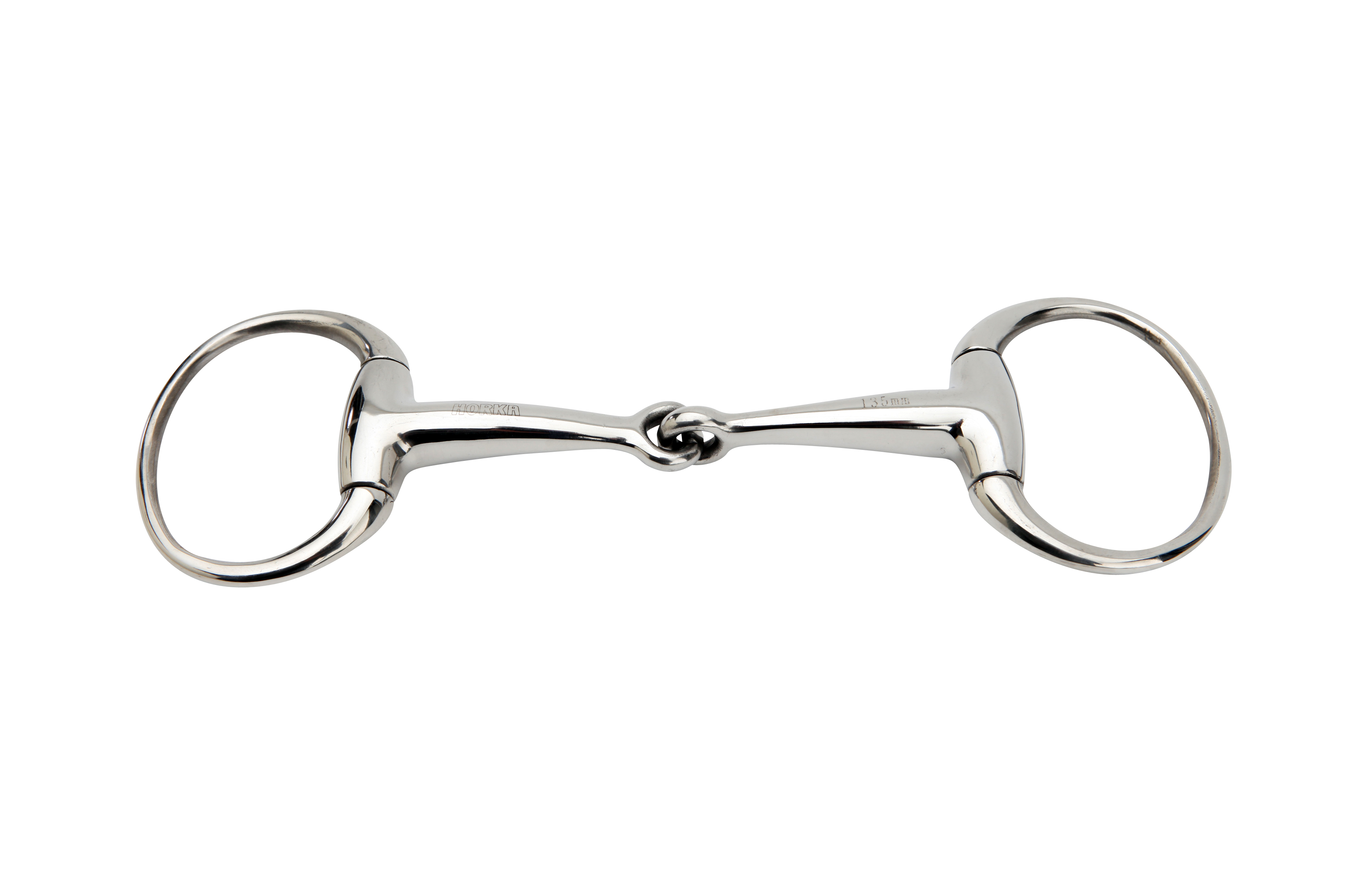 HORKA Eggbutt single jointed 18MM RING 55/70MM SOLID