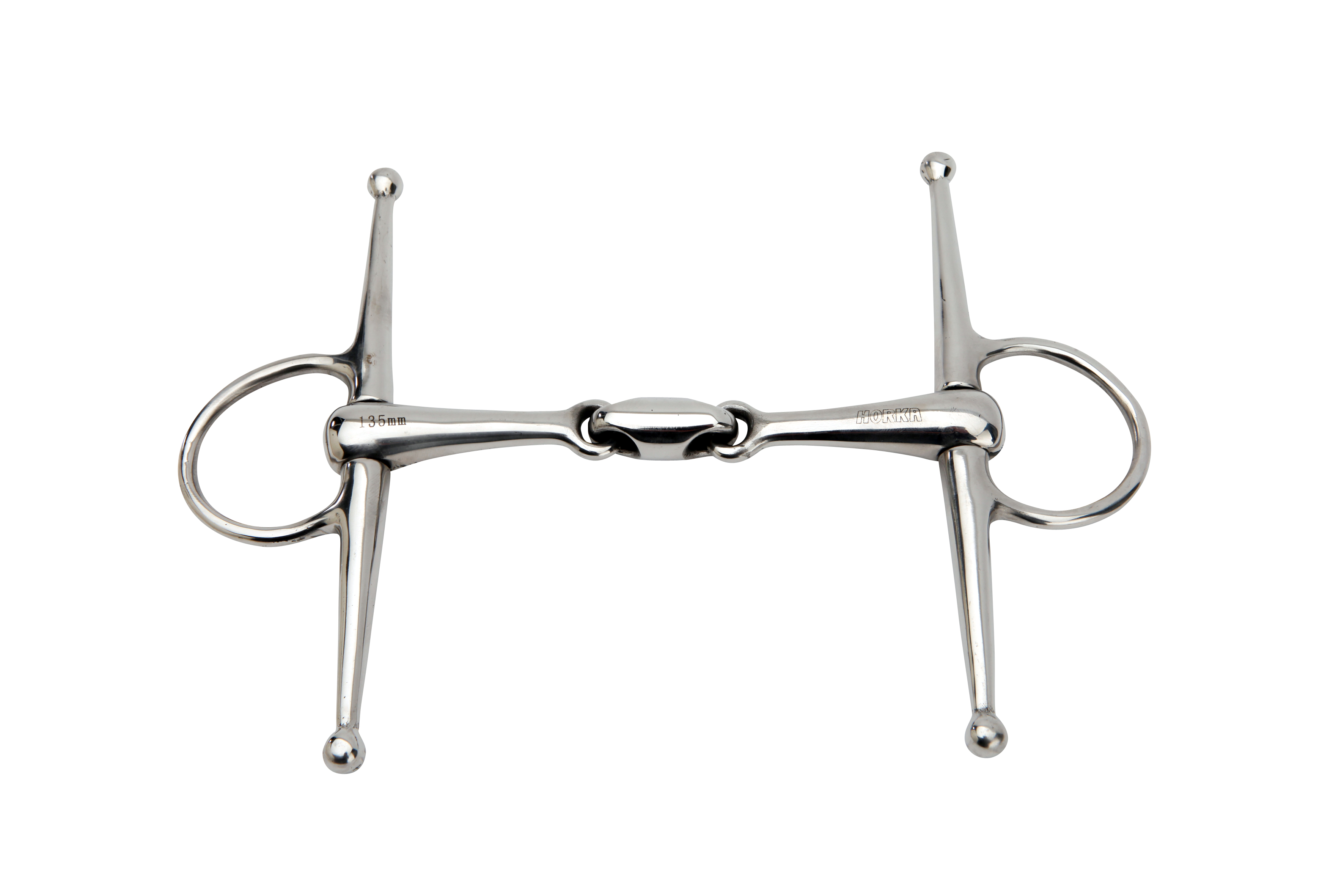 HORKA Full cheek double JOINTED STAINLESS STEEL 18MM