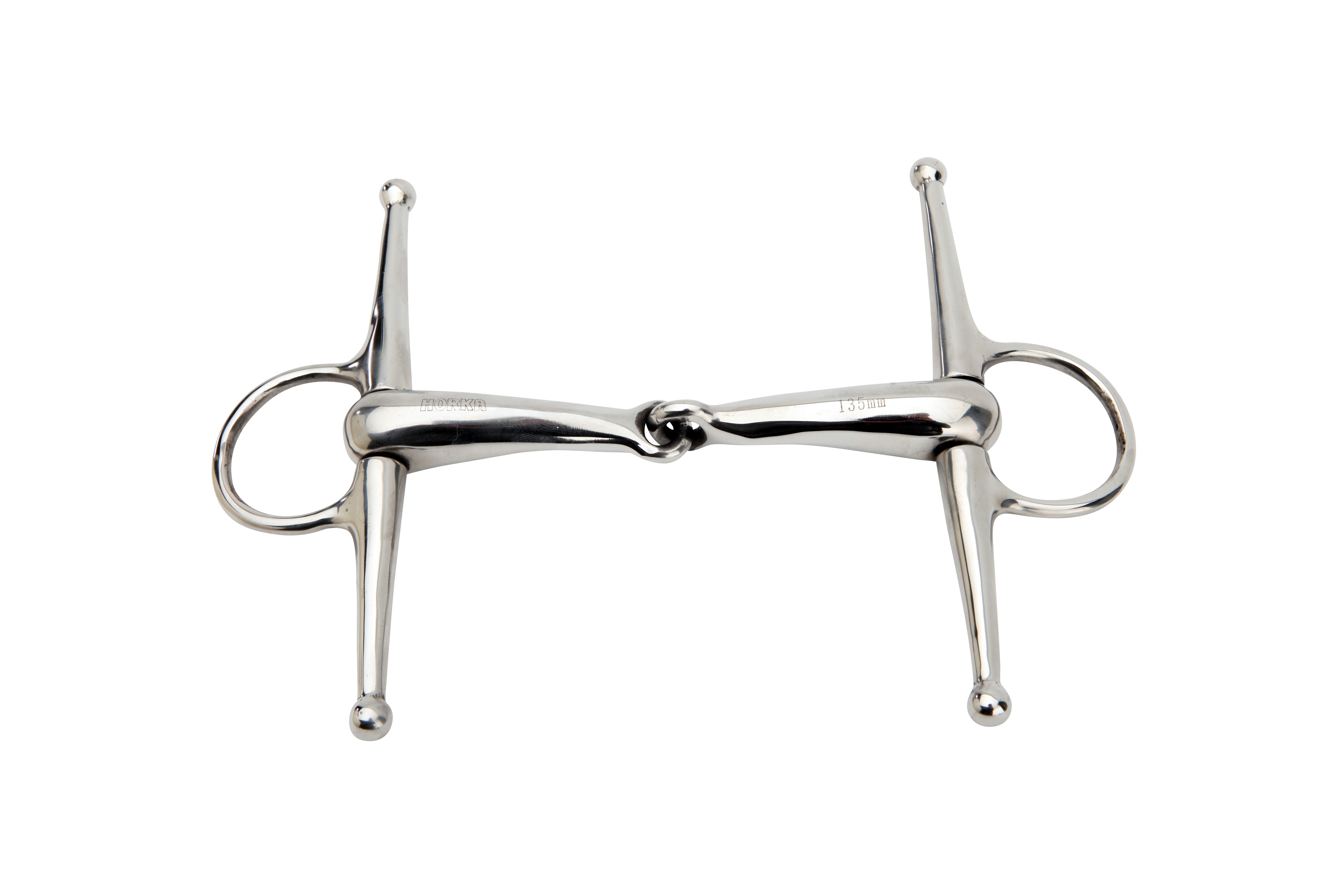 HORKA Full cheek single JOINTED STAINLESS STEEL 19MM