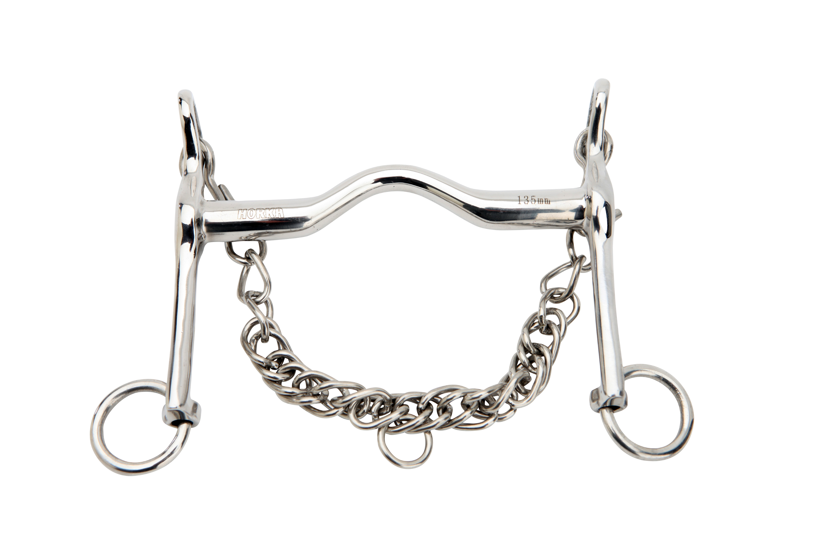 HORKA Weymouth bit with TONGUE CLEARANCE 18MM