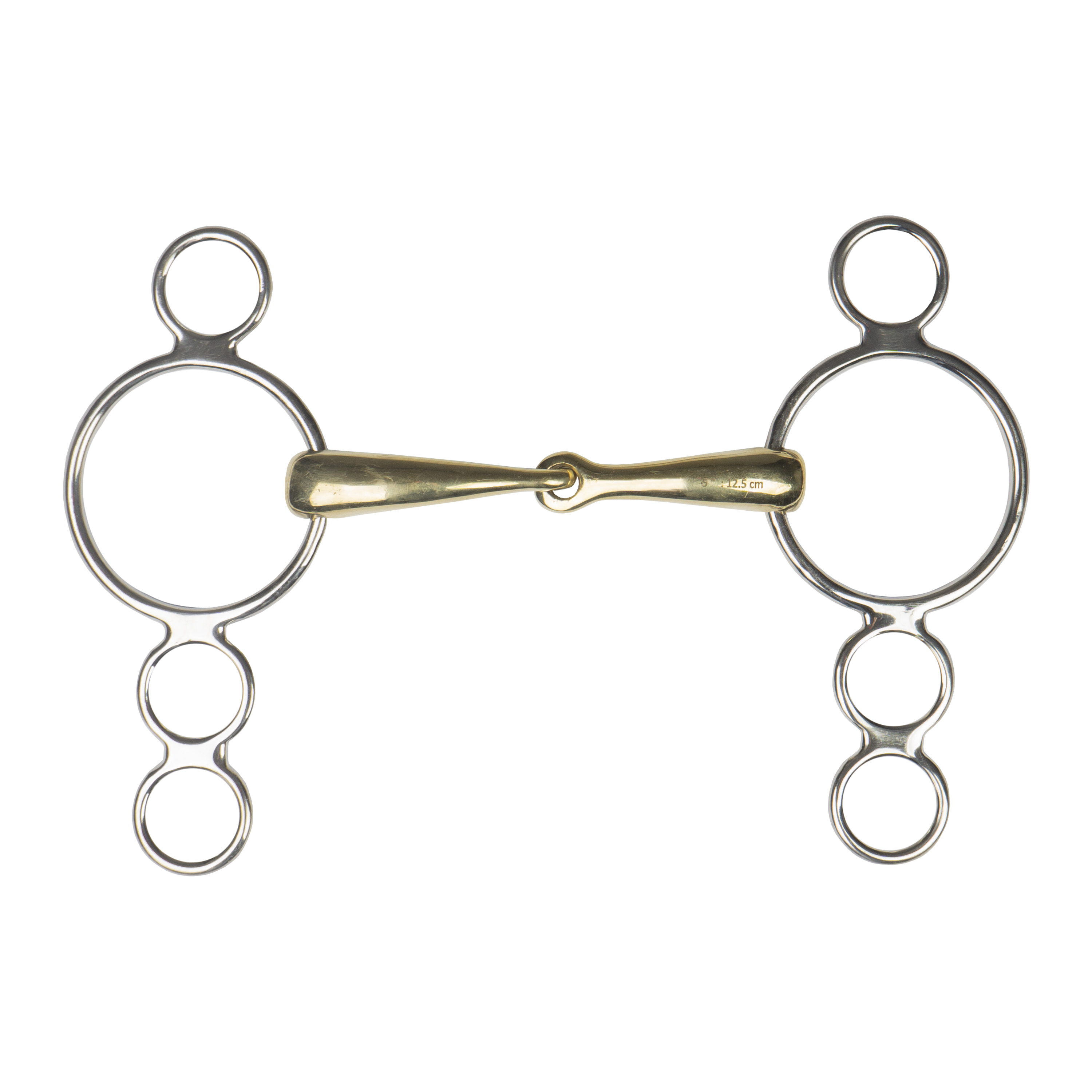 HORKA Pessoa snaffle single JOINTED 4-RINGS 18MM
