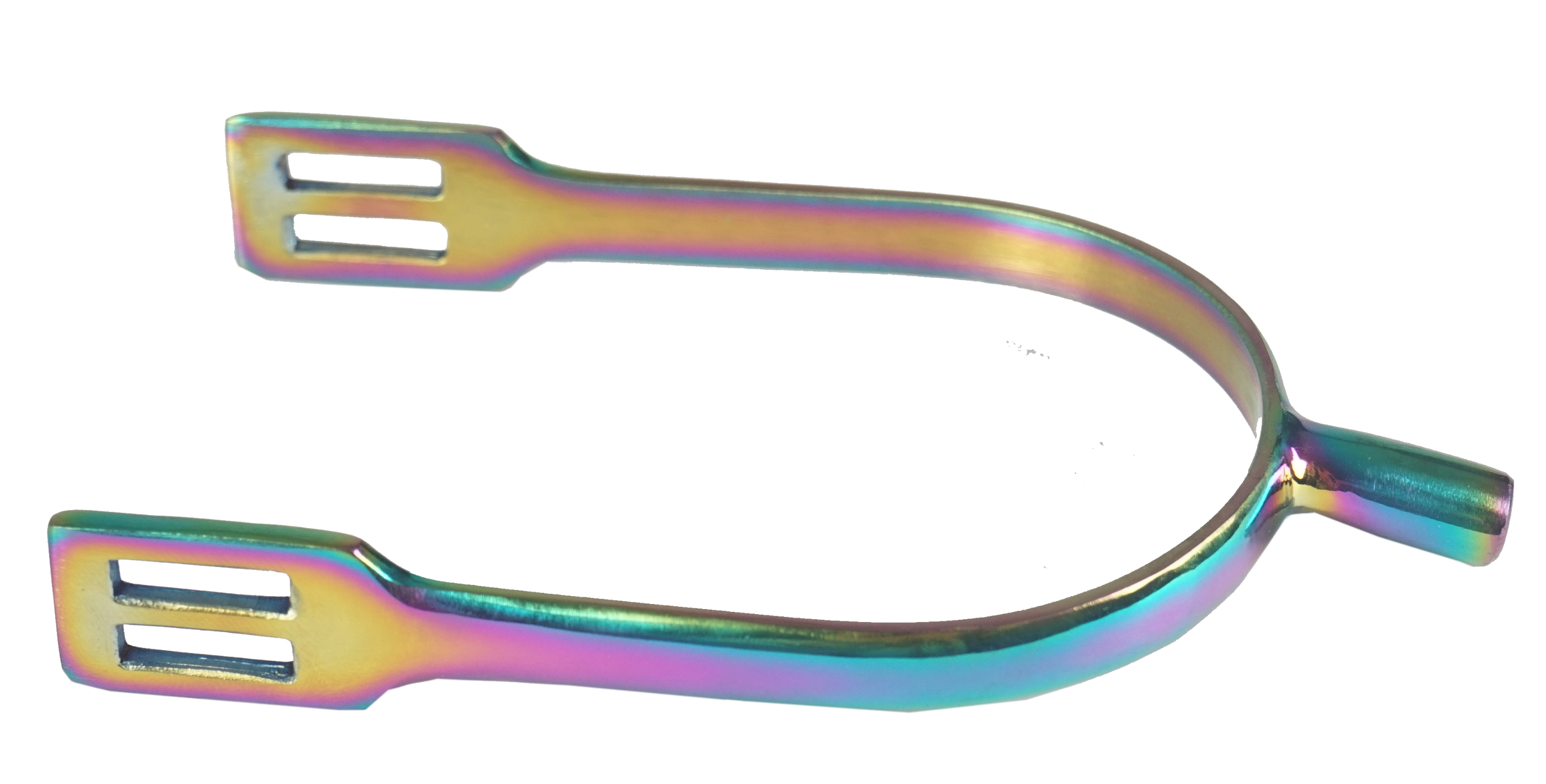 HORKA Blunted end spur STAINLESS STEEL RAINBOW