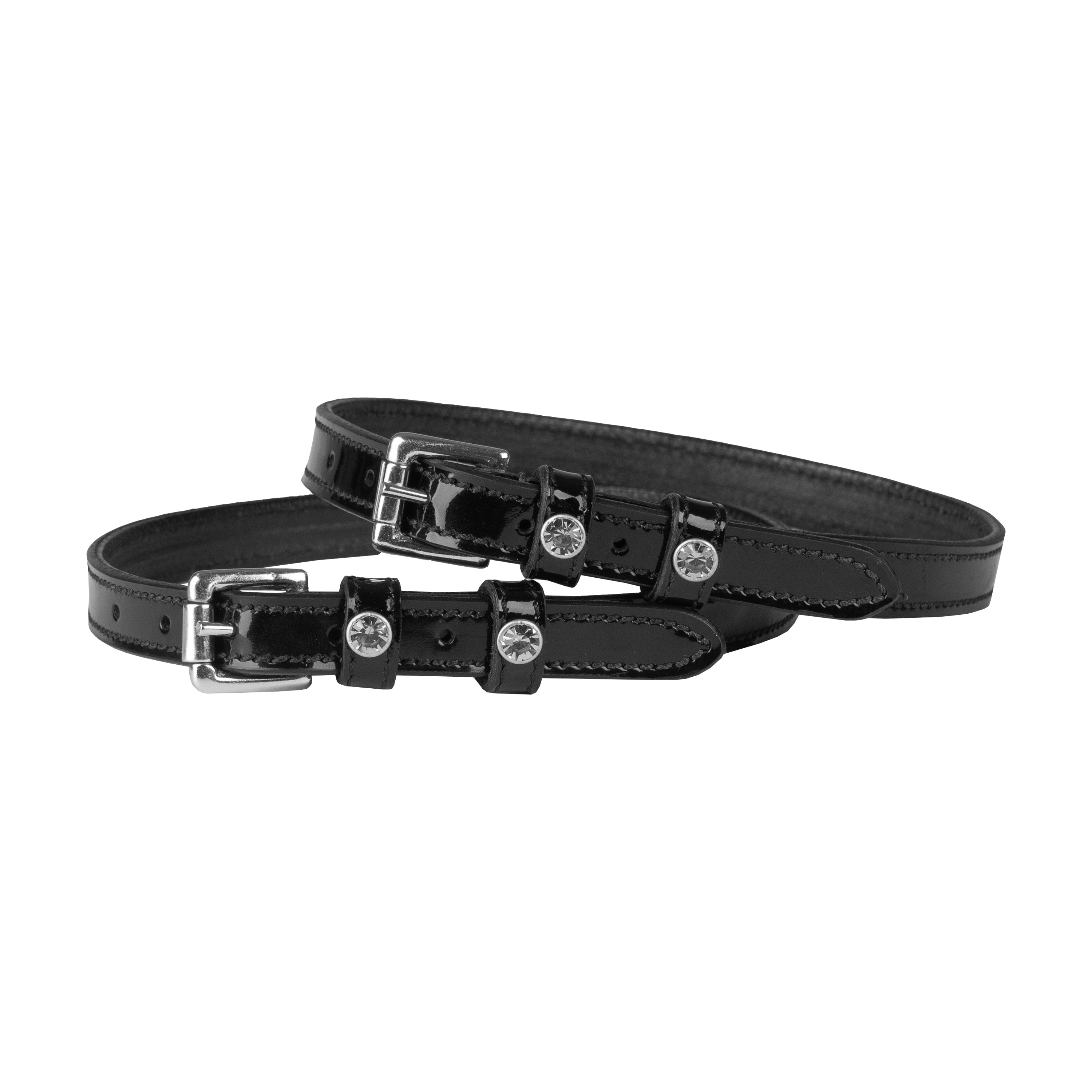 HORKA Spur straps lacquer DOUBLE LEATHER DIAMOND PAIRS