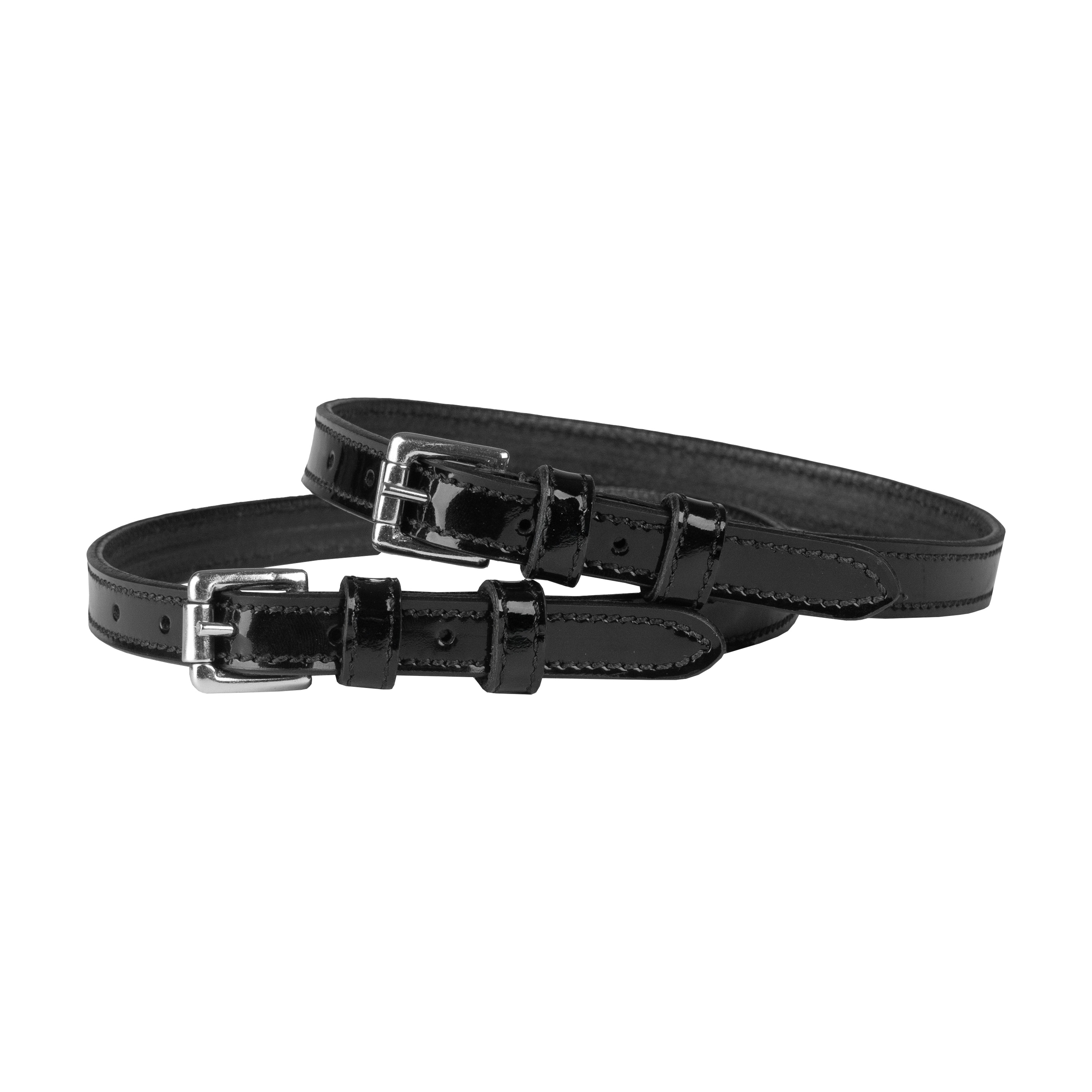 HORKA Spur straps lacquer DOUBLE LEATHER PER PAIR