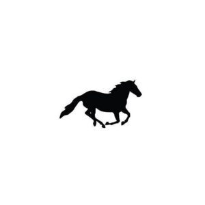 HKM Car sticker -horse in gallop-
