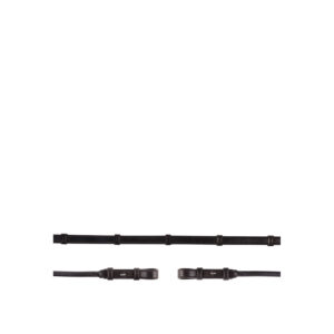 BR Grip Rein Leather non-skid round sewed Stops 16mm blind