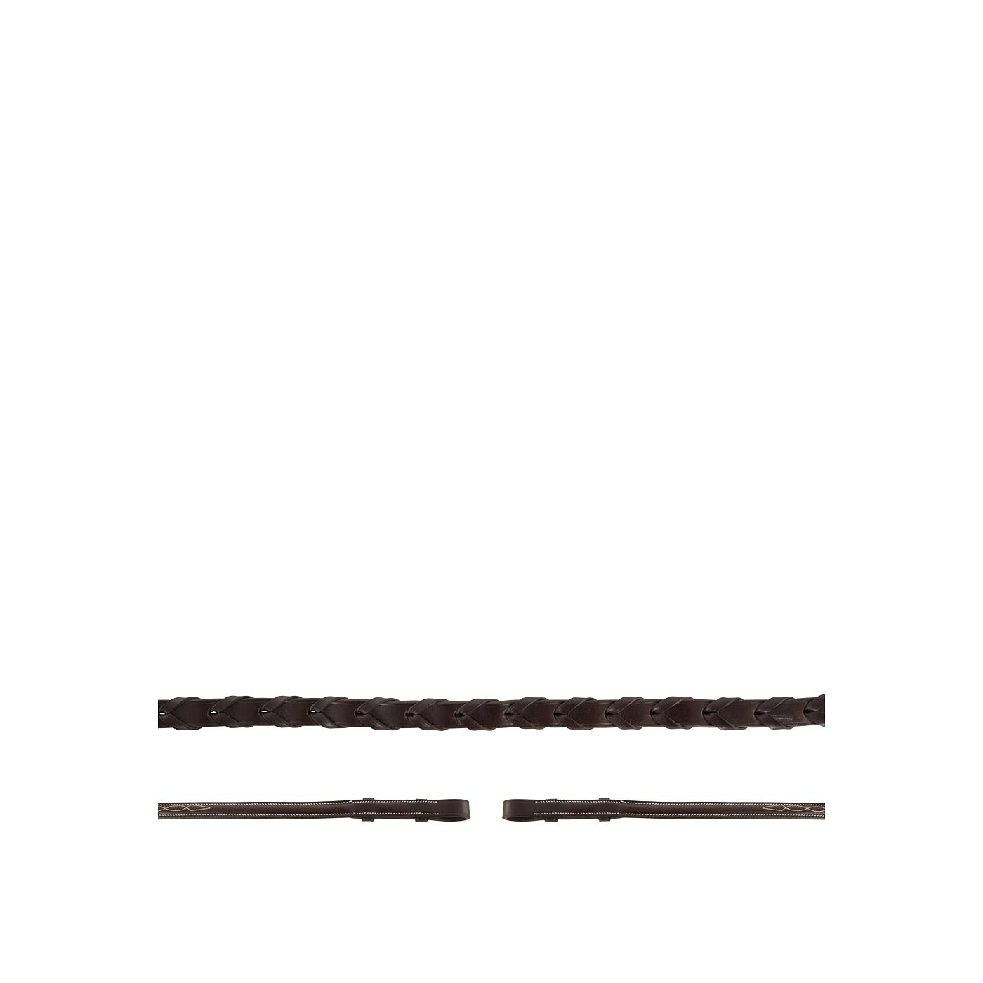 BR Rein Hunter Leather braided fancy