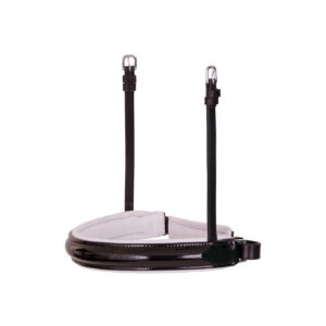 BR Crank Noseband Lacquer wide round raised SD