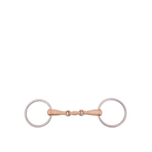 BR Loose Ring Snaffle Double Jointed 18mm solid ss Cuprion