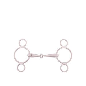 BR Three Ring Gag 18mm Single Jointed solid ss