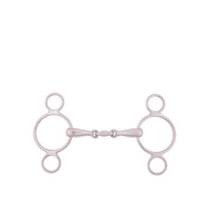 BR Double Jointed Three Ring Gag 18 mm
