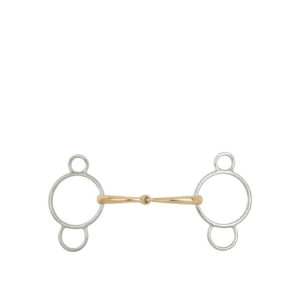 BR Three Ring Gag Soft Contact Single Jointed 16mm